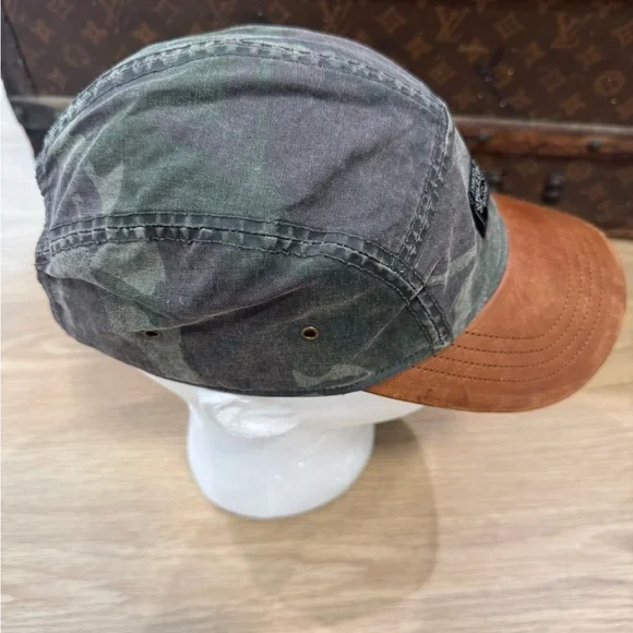 Ralph Lauren Polo Country Green and Brown Camo oilcloth cap